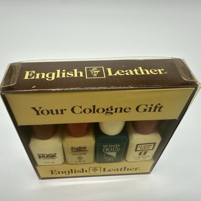 Vintage English Leather Cologne Gift Set Wind Drift Musk Classic