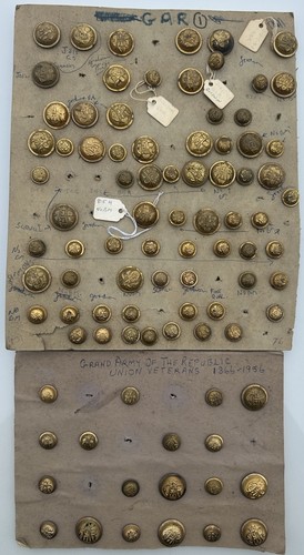 Grand Army of the Republic GAR Buttons  (Lot of 90) 1866 - 1956 * ALL ONE PRICE