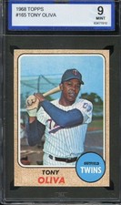 1968 TOPPS #165 TONY OLIVA ISA 9 TWINS HOF *ADT5223 