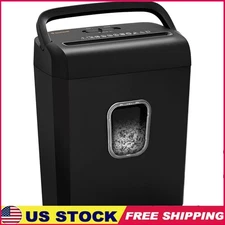 Micro Cut Paper Shredder 6 Sheet Shreds Credit Cards Staples Home Office Black