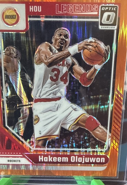 2024-25 Panini Donruss Optic - Legends Hakeem Olajuwon #249 Orange Shock /225