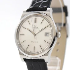 New Belt [NEAR MINT w/BOX] OMEGA Geneve Cal.1012 166.0168 Men's From JAPAN Y923