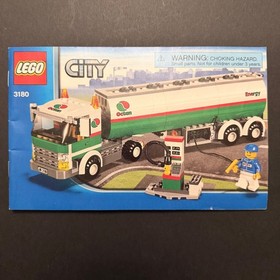 Retired LEGO City 3180 Tank Truck Box Manual Minifigs Complete Missing Stickers
