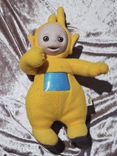 Vtg 1998 Yellow Teletubbies Laa Laa Talking Plush Playskool 12-Inch Nursery Deco