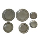 Vintage Reed & Barton Pewter Plates Set of 6 P240 P241 P242