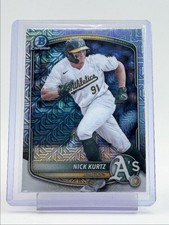 NICK KURTZ 2025 BOWMAN CHROME MEGA BOX MOJO REFRACTOR ATHLETICS Q3478