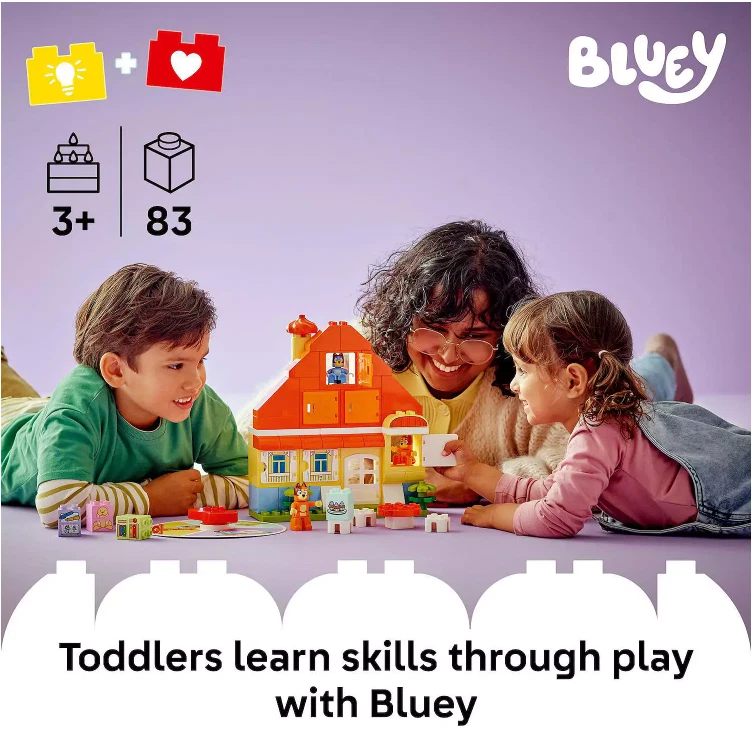 LEGO DUPLO Bluey Bluey's Family House com jogo de memória kit de construção 10459 - Imagem 2 de 4