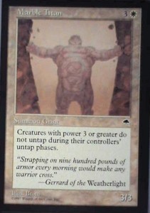 Marble Titan #28 Tempest Rare Magic: The Gathering