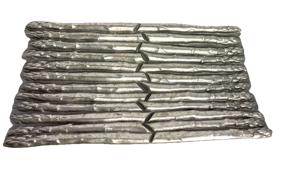 Bandeja de espargos Wilton Co RWP alumínio estanho pé 11-1/2" L x 6" W - Imagem 4 de 4