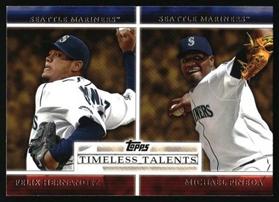 2012 Topps Timeless Talents SP #TT-6 Felix Hernandez / Michael Pineda Mariners