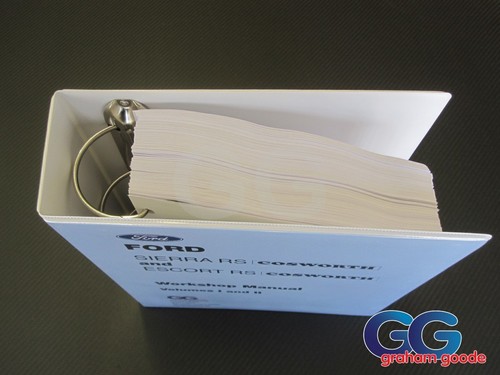 Manual de Taller Ford Sierra Sapphire Cosworth Escort Volumen 1&2 Carpeta - Imagen 2 de 4