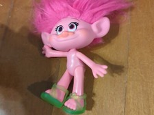 2015 DreamWorks Trolls Movie 8" Pink Poppy Brushable Hair Action Figure Doll