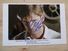 Eric Bana "Hulk" autograph signed 18x27 cm picture