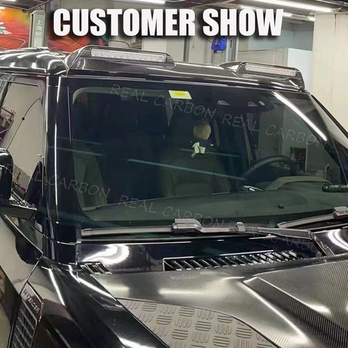 DRY CARBON Front Roof Spoiler Wing For Land Rover Defender L663 90 110 2020-2023 - Picture 4 of 14