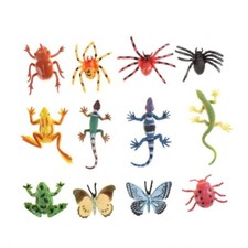 12x Plastic Insect Model for Kid Toy Novelty Tricky toys Educational Toy Random