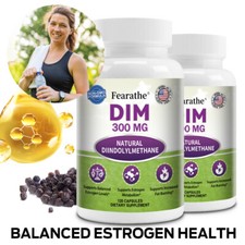 DIM Diindolylmethane 300mg - BioPerine - Hormonal Balance and Estrogen Blocker