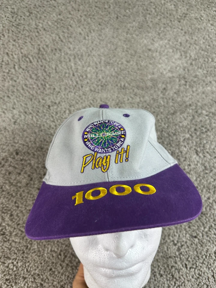 复古 Disney Who Wants To Be A Millionaire 帽子 男式 OS SnapBack 比赛帽 — 第 2/4 张图片