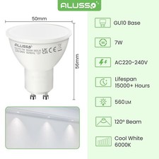 1-100Pack LED GU10 Light Bulbs 5W 7W Warm Cool Day White Spot Down light 230V UK