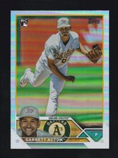 2023 Topps Update Series #US192 GARRETT ACTON RC Oakland A's RAINBOW FOIL ROOKIE