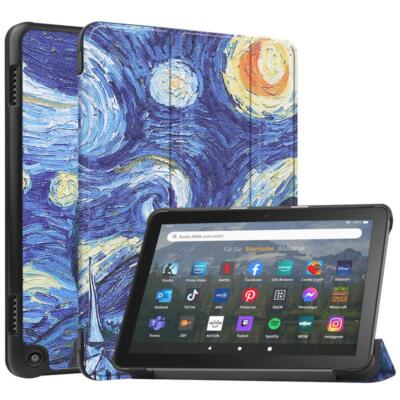 Tablet Stand Case For Amazon Fire HD 8 / 8 Plus 10th 12th Leather Smart Cover
