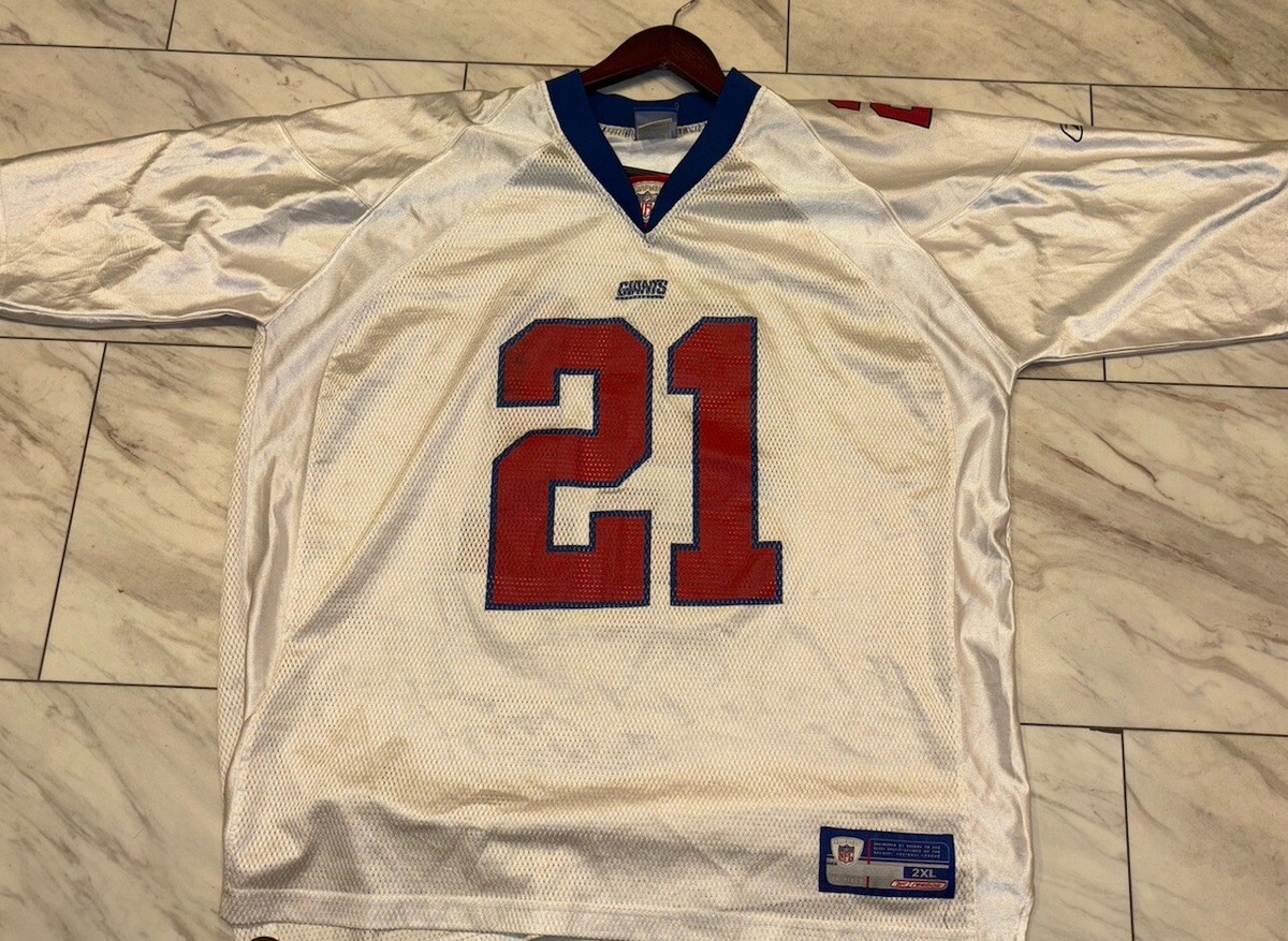 【希少】ヴィンテージ NFL ジャイアンツ ティキ・バーバー ユニフォーム Tiki Barber Giants Football jersey #21 White Reebok NFL Equipment