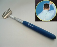 Max Force Metal Telescoping Pocket Back Scratcher with Blue Grip