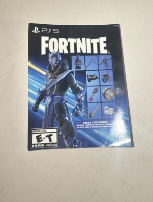 PS5 Exclusive Fortnite Cobalt Star Bundle Code + 1000 V Bucks (unscratched)