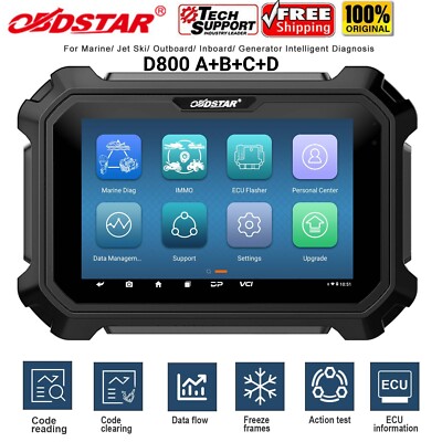 OBDSTAR D800 A+B+C+D Full Configuration Marine Diagnostic OBD2 Scan Key Coding