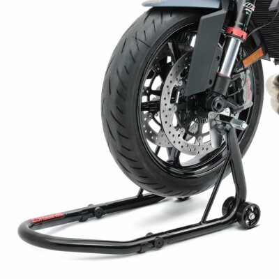 Béquille D'Atelier Pour Moto Custom - Noir - Marque ConStands (Réf. Cs-cu-he-blk-0071)