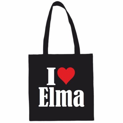Tasche Beutel Baumwolltasche I Love Elma Geschenk Geburtstag Valentinstag Weihna
