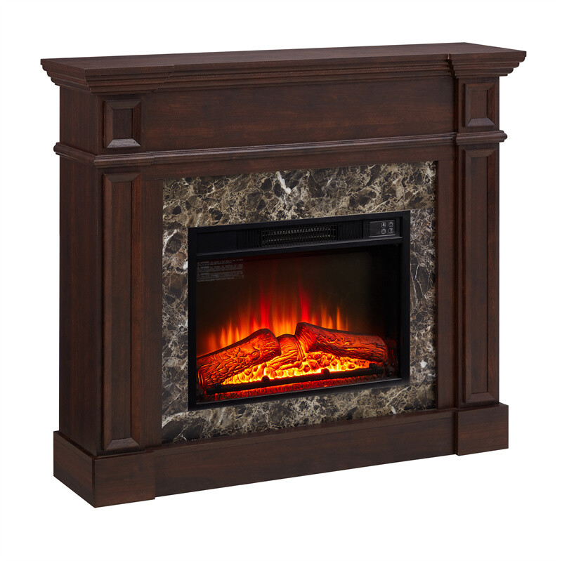 Ing Electric 1400w Fireplace Mantel Tv Stand Space Heater Wt