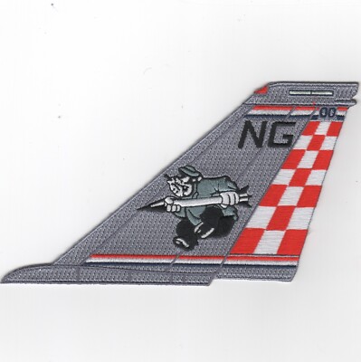 US NAVY VF-211 'Checkmates' F-14 Tomcat Tailfin (Gray/Brutus/'NG'/NO Text)