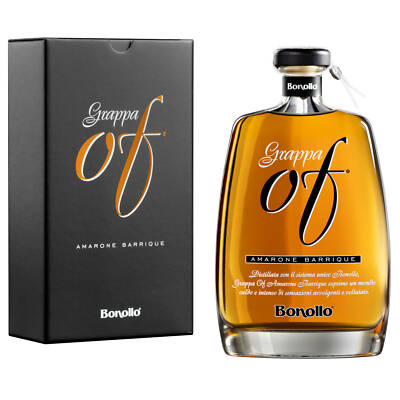 (74,4291,0l) Grappa ''OF'' Amarone Barrique Bonollo  0,7l  42% Vol.