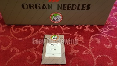 Organ Sewing Needles LEATHER Vinyl 705H 15x1 Pfaff  130,230  Pick Size 16,18,21