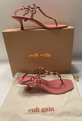 Gigi Sandal Cult Gaia Jila Vinyl Block Heel Sandals Cult Gaia - Main Image