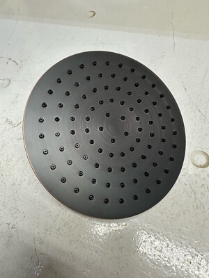 oil rubbed bronze, shower head, final touch, jsc decorative line, 8 inch round