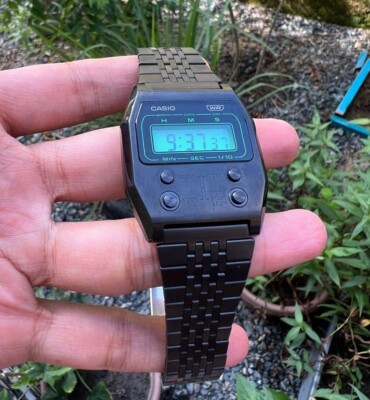 CASIO A1100B-1 腕時計　ブラック スタンダード（CASIO） 並行輸入品 10年保証 日本未発売 CASIO