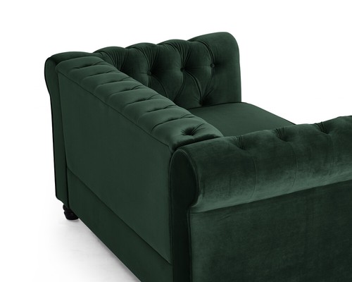 Chesterfield Velvet Sofa 3 2 Seater Couch Suite Tufted With Studded Arm New - Picture 51 of 64