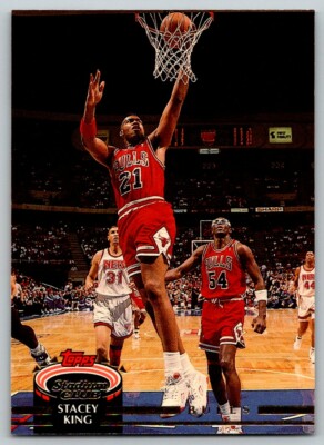 1992-93 Topps Stadium Club Basketball Card #86 Stacey King #86