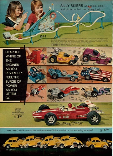 1972 ADVERT 2 PG Scream'n Demons Toy Dare Devil Sets SSP Smash Up Derby Lotus VW