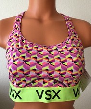 New Victoria's Secret XS VSX Multi color The Player Racerback Sports Bra 2938