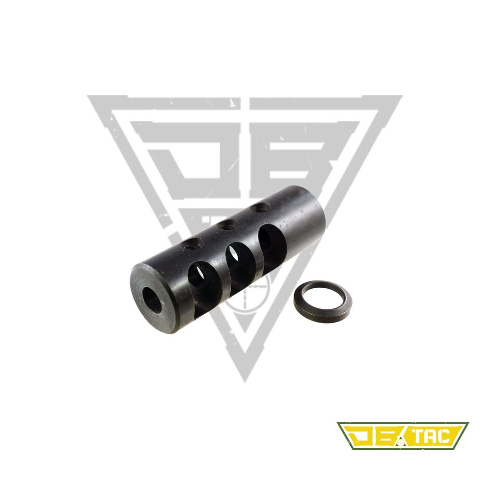 Steel Competition Muzzle Brake 1/2x28 TPI for 22LR and 5 56  