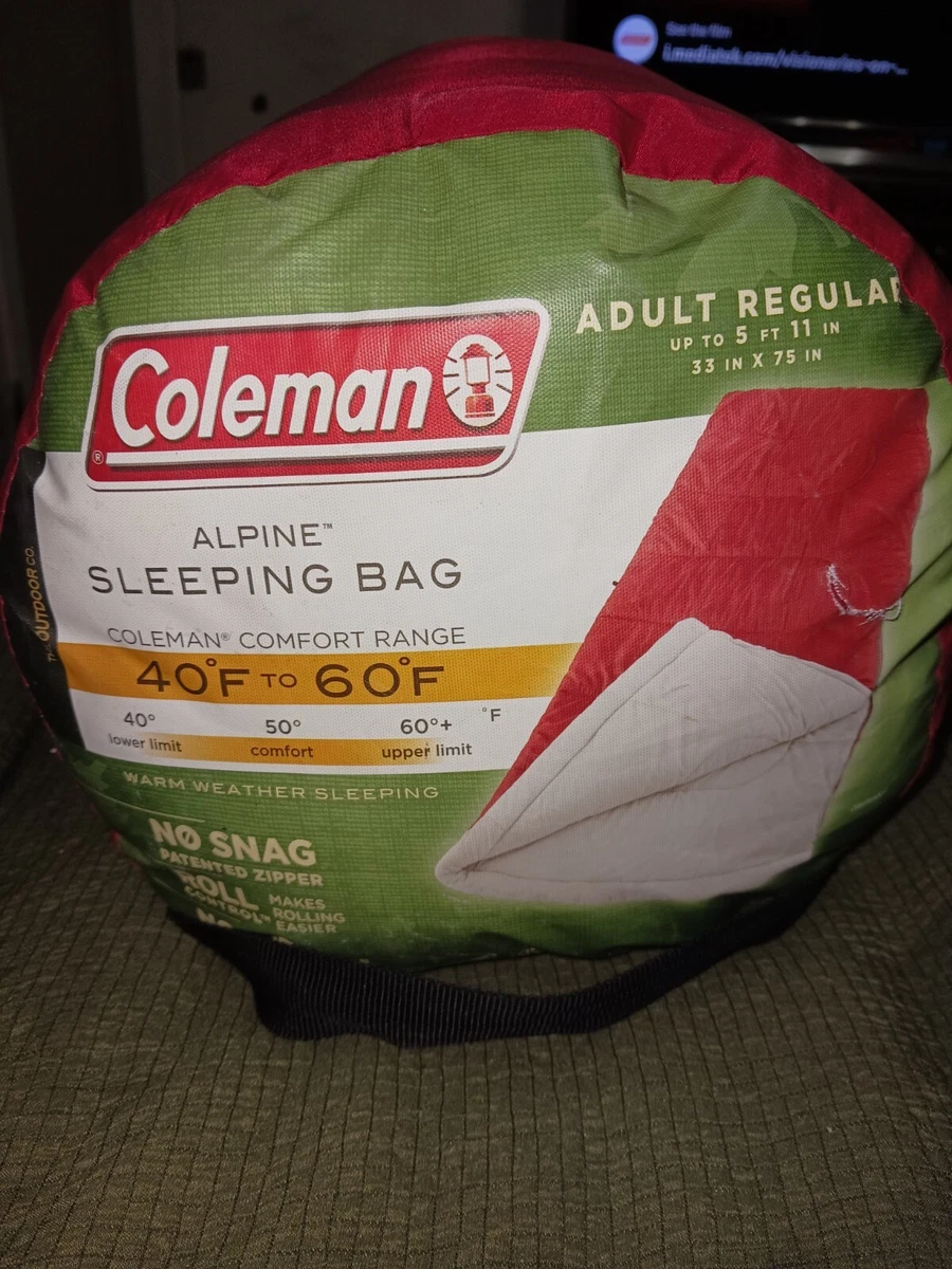 Coleman alpine top sleeping bag