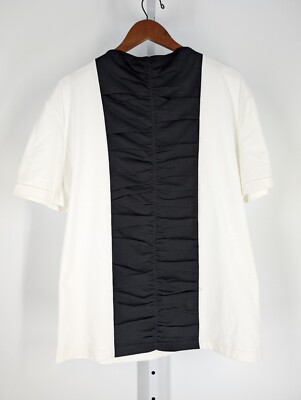 Calvin Klein 205w39nyc Sample Black Tuxedo Ruffle Bib White T Shirt Raf Simons