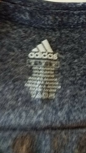 ADIDAS REDSOX Boys blue SHIRT medium polyester shirt SHORT SLEEVE - Picture 6 of 9