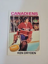 1975-76 Topps Hockey Card #35 Ken Dryden Montreal Canadiens HOF  F20