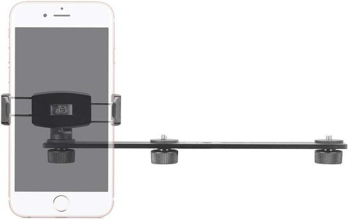 iBOLT 10 inch Tripod Camera Slider Bar with 3 Camera Screw attachments - Picture 2 of 8