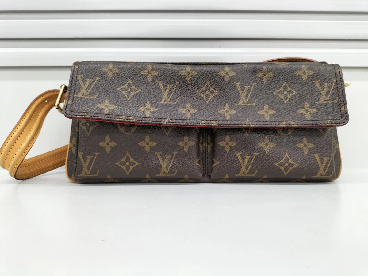 Authentic Louis Vuitton Viva Cite MM Monogram M51164 Handbag Shoulder Bag LV