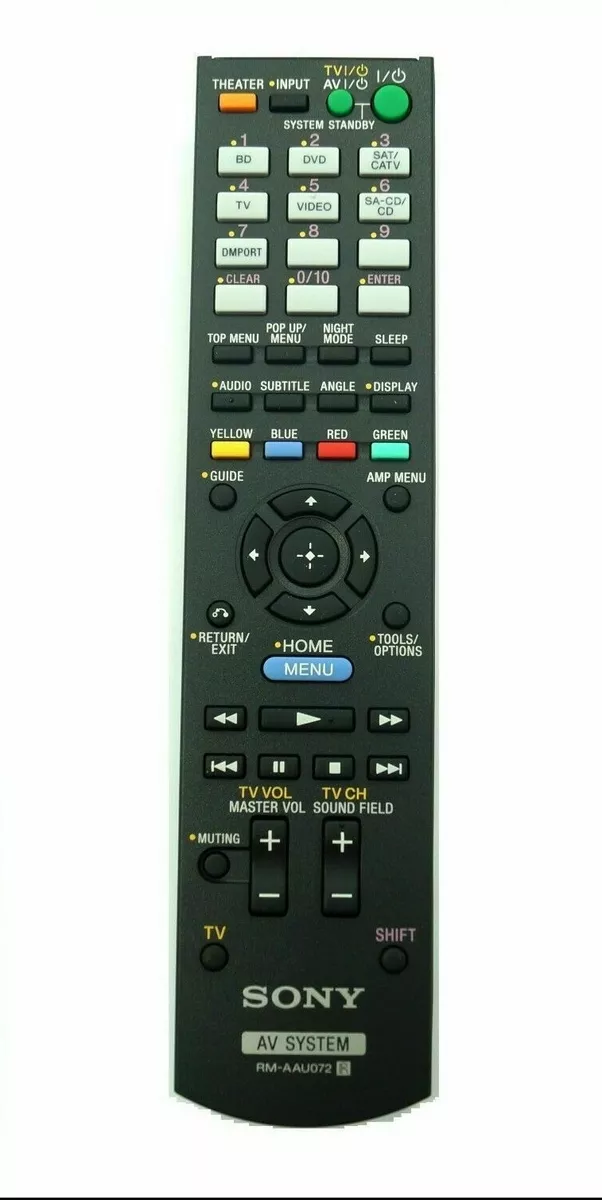 Sony home cheap theatre remote