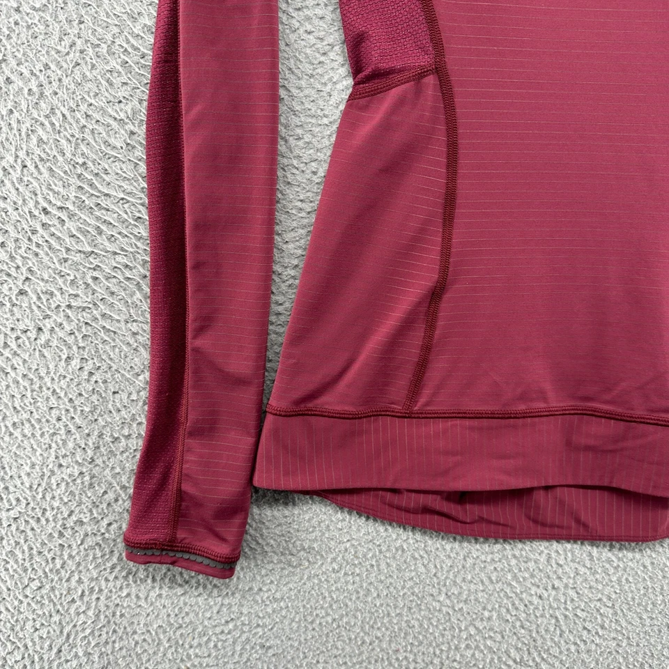 Top Lululemon Mujer 4 Granate Correr para Dorado 1/4 Cremallera Manga Larga Correr Gimnasio Chaqueta Foto 3 de 4